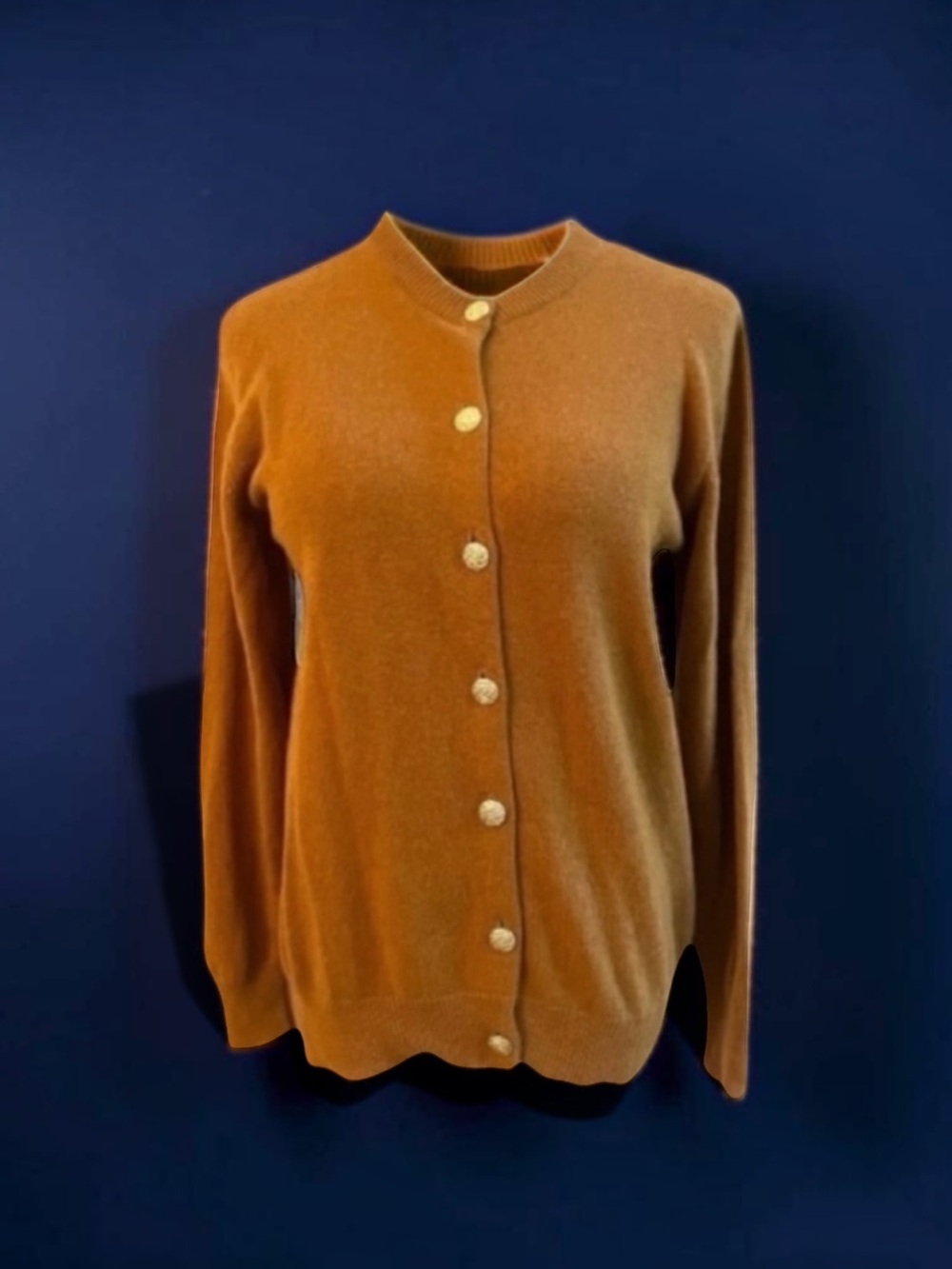 VTG JOHNSTONS OF ELGIN 100% THICK CASHMERE CARDIGAN SWEATER SCOTLAND